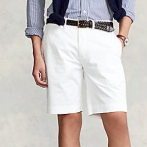 Polo Ralph Lauren Size 42 Stretch Classic Fit Shorts White New With Tags